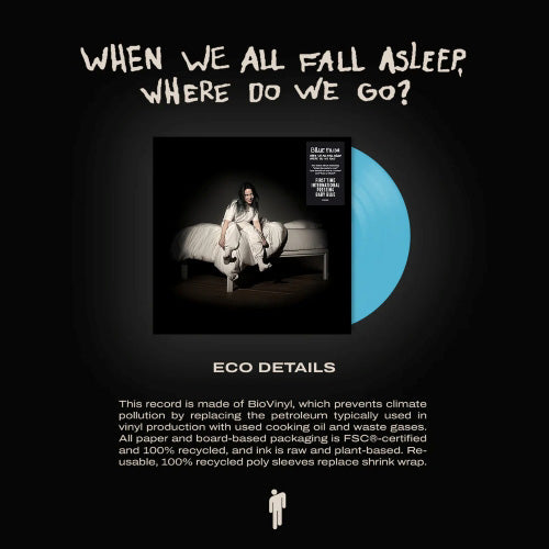 ビリー・アイリッシュ / WHEN WE ALL FALL ASLEEP, WHERE DO WE GO? (BABY BLUE)【輸入盤】【1LP】【カラー盤】【アナログ】