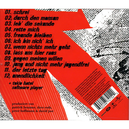 Tokio Hotel / Schrei【輸入盤】【CD】