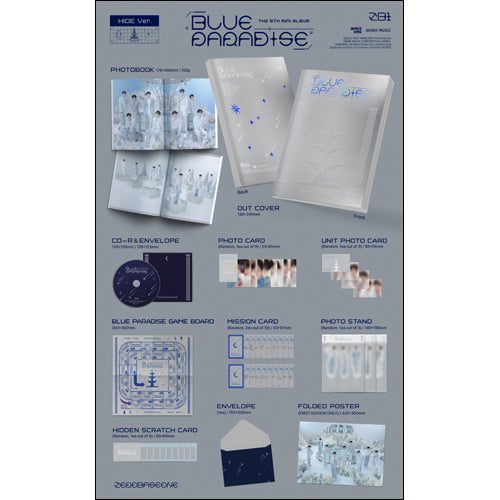 ZEROBASEONE / ブルー・パラダイス:5th ミニアルバム【Standard Ver.】【Random Ver.】【CD】