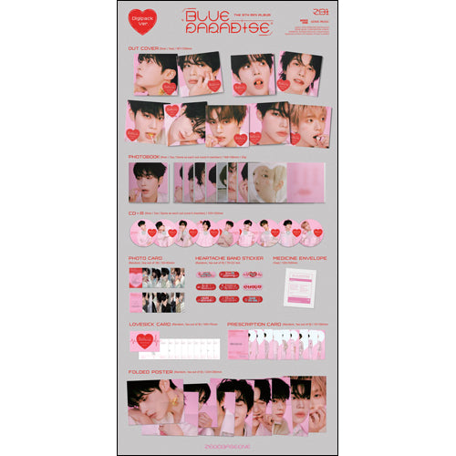 ZEROBASEONE / ブルー・パラダイス:5th ミニアルバム【Digipack Ver.】【Random Ver.】【CD】