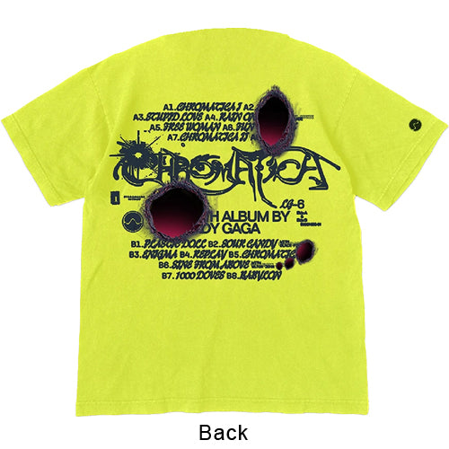 レディー・ガガ / Chromatica Tracklist Tee【Yellow】