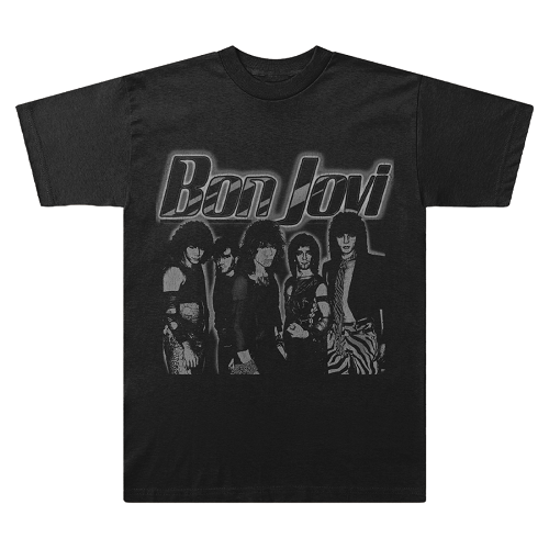 ボン・ジョヴィ / 80s Grayscale Photo Tee