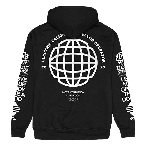 エレクトリック・コールボーイ / Electric Callboy 2025【Elevator Operator Globe Hoodie】【Black】