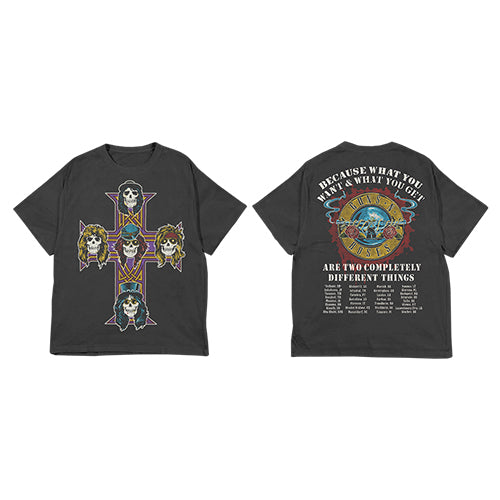 ガンズ・アンド・ローゼズ / Guns N' Roses Japan 2025 Vintage Cross 2025 T-Shirt
