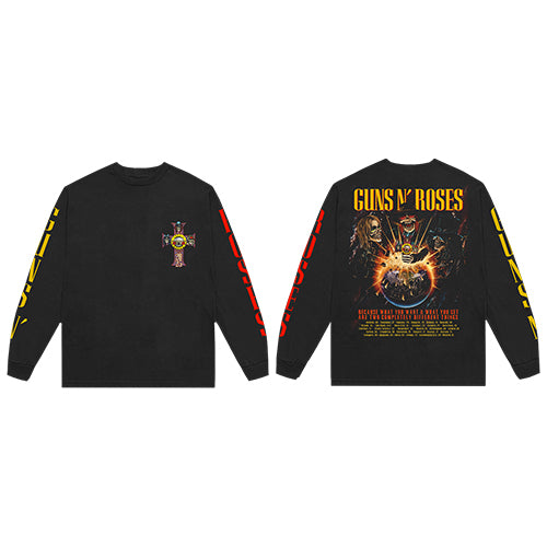 ガンズ・アンド・ローゼズ / Guns N' Roses Japan 2025 Tour 2025 Globe Long Sleeve T-Shirt