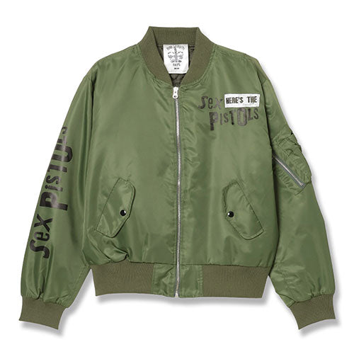 セックス・ピストルズ / Sex Pistols Pop Up 2025 MA1 Jacket【Khaki
