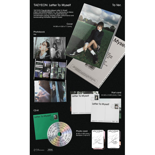 TAEYEON / Letter To Myself【To Ver.】【輸入盤】【CD】