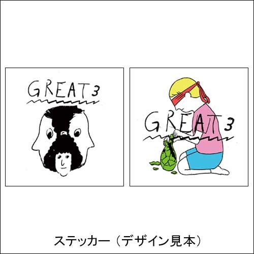 GREAT3 / 缶バッチ&ステッカー セット