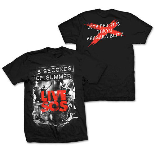 ファイヴ・セカンズ・オブ・サマー / 5SOS Live SOS Tee S【Tシャツ】【Sサイズ】