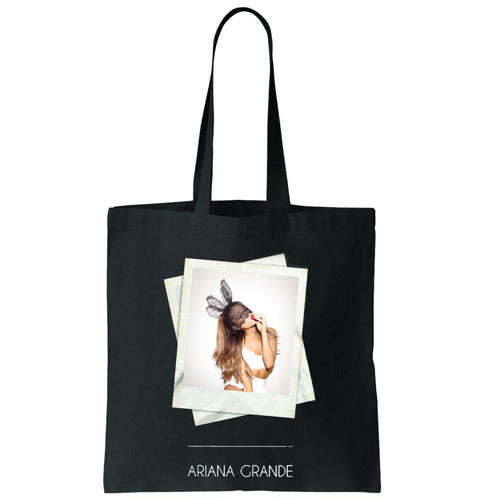 アリアナ・グランデ / Ariana Grande Bunny Window Black Tote Bag【トートバッグ】