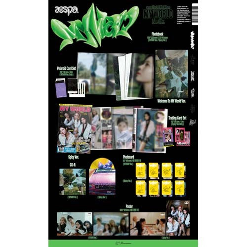 aespa / My World : 3rd Mini Album【Zine Ver.】【ランダムバージョン】【CD】