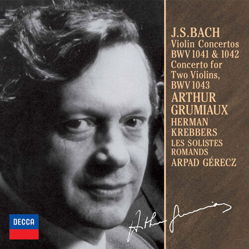 アルテュール・グリュミオー / J.S.バッハ:ヴァイオリン協奏曲(全3曲)【CD】