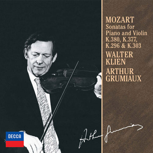 アルテュール・グリュミオー / モーツァルト:ヴァイオリン・ソナタ第24番・第27番・第33番・第36番【CD】
