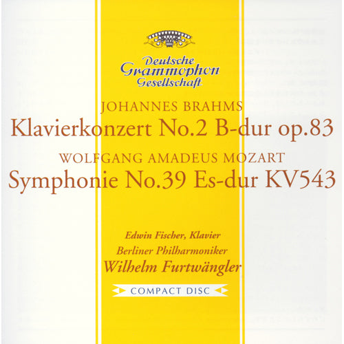 ヴィルヘルム・フルトヴェングラー / ブラームス:ピアノ協奏曲第2番/モーツァルト:交響曲第39番【初回生産限定】【CD】【UHQCD】
