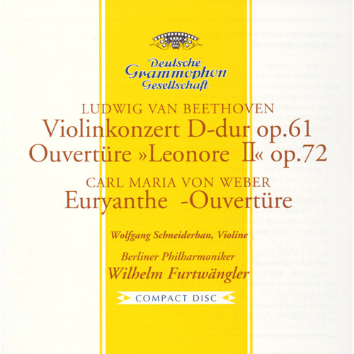 ヴィルヘルム・フルトヴェングラー / ベートーヴェン:ヴァイオリン協奏曲、《レオノーレ》序曲第2番 他【初回生産限定】【CD】【UHQCD】