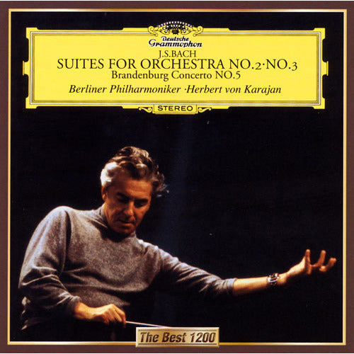 ヘルベルト・フォン・カラヤン / J.S.バッハ:管弦楽組曲第2番&第3番、ブランデンブルク協奏曲第5番【CD】