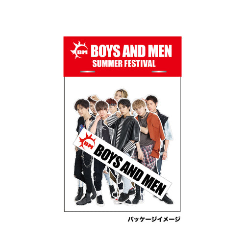 BOYS AND MEN / SUMMER FESTIVAL フレークシール9枚セット①Red
