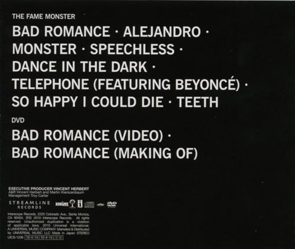 レディー・ガガ / ザ・モンスター -デラックス・エディション-【通常盤】【CD】【+DVD】