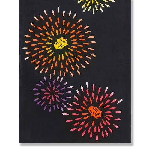 ザ・ローリング・ストーンズ / The Rolling Stones てぬぐい 花火 (かまわぬ別注)【日本てぬぐい】