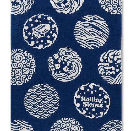 ザ・ローリング・ストーンズ / The Rolling Stones てぬぐい 波の丸(かまわぬ別注)【日本てぬぐい】