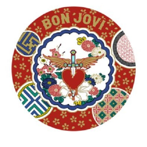 ボン・ジョヴィ / Heart and Dagger White and Red Small Dish