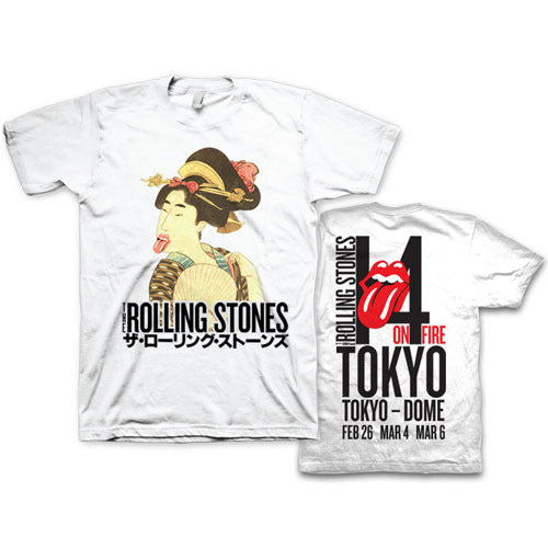 ザ・ローリング・ストーンズ / ROLLING STONES TOKYO GEISHA WHITE T-SHIRTS S