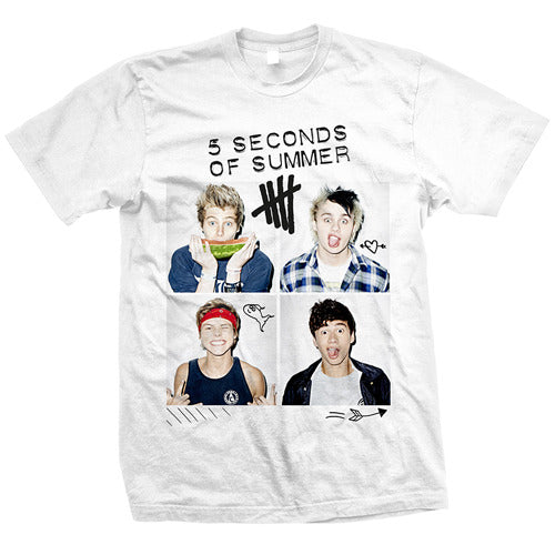 ファイヴ・セカンズ・オブ・サマー / 5SOS Four Boys Photo Tee S【Tシャツ】【S】【Sサイズ】