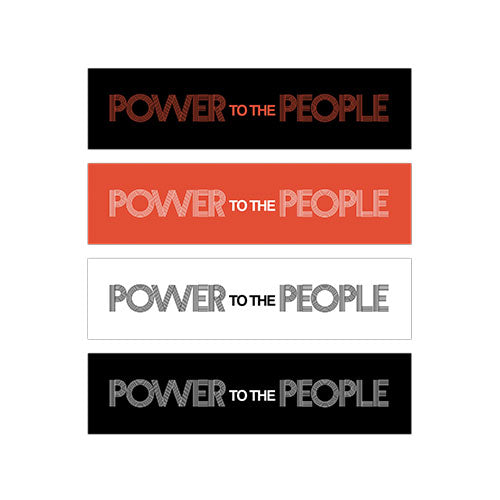 ジョン・レノン / Power To The People Bumper Sticker【グッズ】