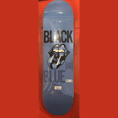 ザ・ローリング・ストーンズ / RS No,9 Harajuku The Rolling Stones Black And Blue Big Tongue Graphic Skateboard Blue【グッズ】