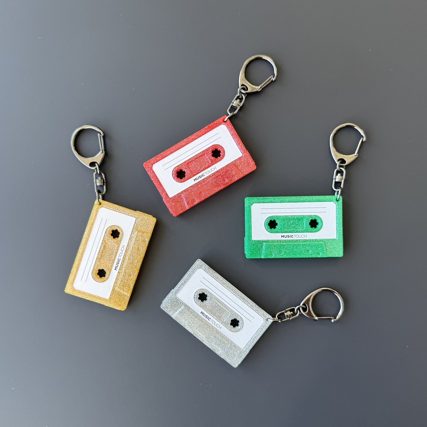 V.A. / MUSIC TOUCH カセットキーホルダー【シルバー】【グッズ】