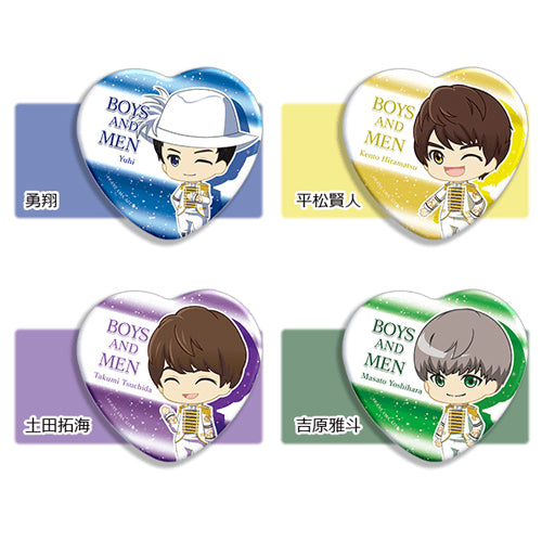 BOYS AND MEN / ボイメン☆恋~ようこそボイメンハウスへ~ (ハート缶バッジ)