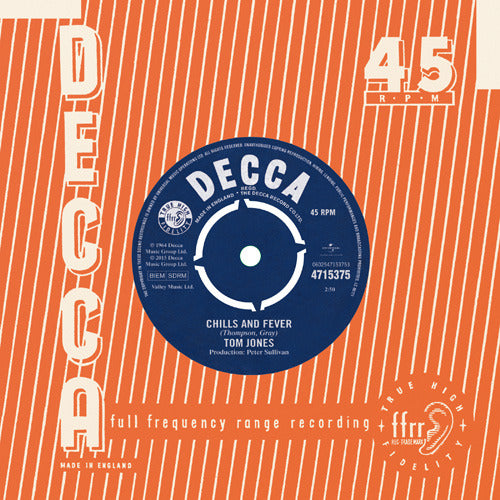 Tom Jones / Chills & Fever／Breathless【RECORD STORE DAY】【LIMITED】【輸入盤】【アナログシングル】