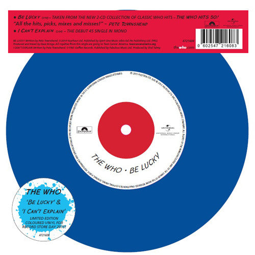 ザ・フー / Be Lucky／I Can't Explain【RECORD STORE DAY】【LIMITED】【輸入盤】【アナログシングル】