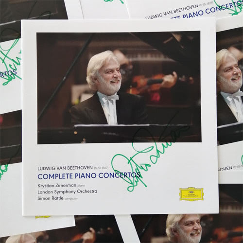 クリスチャン・ツィメルマン / ベートーヴェン：ピアノ協奏曲全集【直輸入盤】【限定盤】【UNIVERSAL MUSIC STORE限定盤】【180g重量盤5LP＋直筆サイン入りブックレット付】【アナログ】