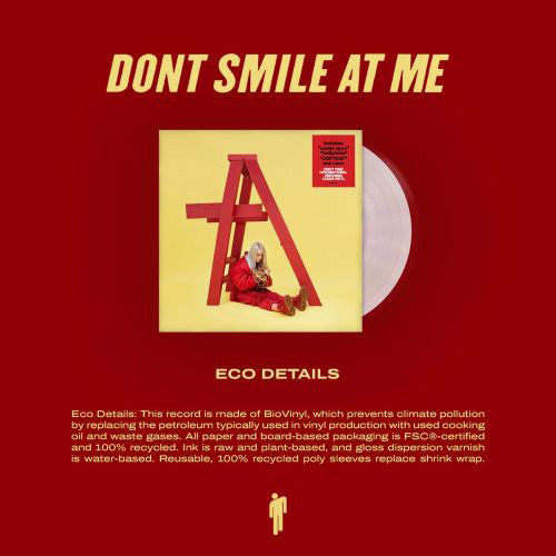 ビリー・アイリッシュ / Dont Smile At Me (Clear Vinyl)【輸入盤】【1LP】【カラー盤】【アナログ】