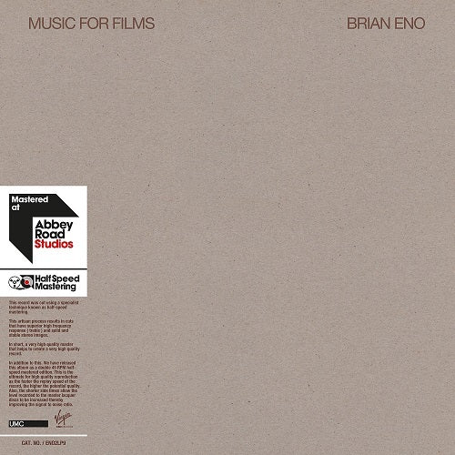 ブライアン・イーノ / Music For Films 【輸入盤】【2LP】【デラックス・エディション】【アナログ】