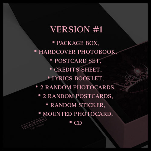 BLACKPINK / THE ALBUM【ver.1】【オフィシャルファンクラブ「BLINK JAPAN」会員限定＜BLACKPINK シェルポーチ＞付き】【CD】