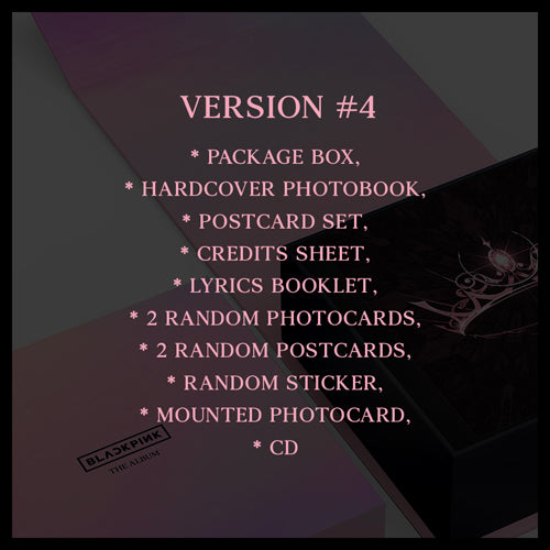 BLACKPINK / THE ALBUM【ver.4】【オフィシャルファンクラブ「BLINK JAPAN」会員限定＜BLACKPINK シェルポーチ＞付き】【CD】