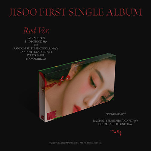 JISOO from BLACKPINK / JISOO FIRST SINGLE ALBUM [ME]【Red Ver.】【2次販売】【CD MAXI】