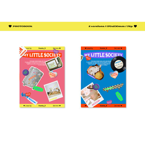 fromis_9 / MY LITTLE SOCIETY【2形態セット】【UNIVERSAL MUSIC STORE限定＜Cコース＞：名前入りボイスメッセージ(メンバー8人ランダム／抽選)】【オリジナルトレカコンプリートセット（10枚組）付き】【CD】