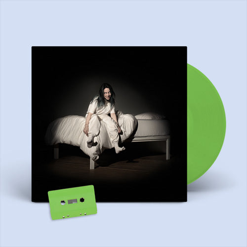 ビリー・アイリッシュ / WHEN WE ALL FALL ASLEEP, WHERE DO WE GO?【Lime Green Vinyl+Lime Green Cassette】【UNIVERSAL MUSIC STORE限定】【アナログ】【+カセットテープ】