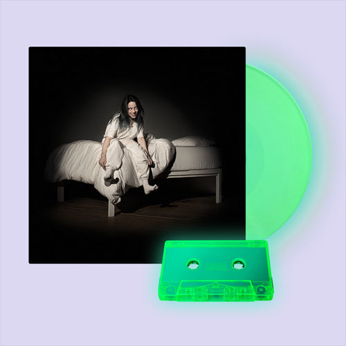 ビリー・アイリッシュ / WHEN WE ALL FALL ASLEEP, WHERE DO WE GO?【Glow In The Dark Vinyl+Glow In The Dark Cassette】【UNIVERSAL MUSIC STORE限定】【アナログ】【+カセットテープ】