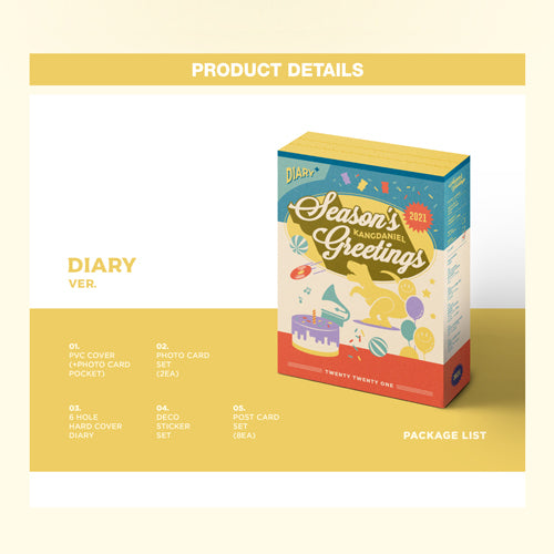KANG DANIEL（カン・ダニエル） / KANGDANIEL SEASON'S GREETINGS 2021 (DESK CALENDAR VER.+WALL CALENDAR VER.+DIARY VER.)