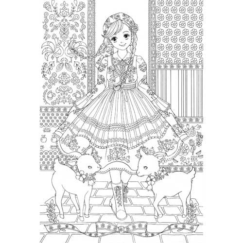 ヴァリアス・アーティスト / ぜったいキレイに仕上がる塗り絵 ビューティフル・ドレス ～世界の美しい服24着～