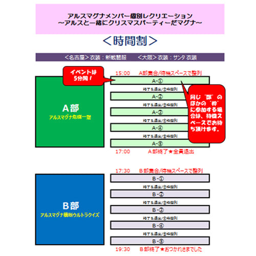 アルスマグナ / アルスミュージアム【5種セット】【2018年12月23日（日）】【名古屋A】【アルスマグナ危機一髪】【メンバー個別レクリエーション～アルスと一緒にクリスマスパーティーだマグナ～】【CD】