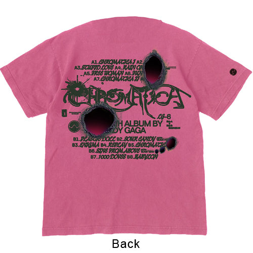 レディー・ガガ / Chromatica Tracklist Tee【Pink】
