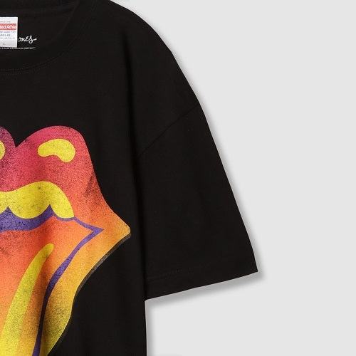 ザ・ローリング・ストーンズ / Ghost Town Black Distressed Tongue Tee