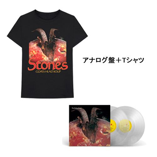 ザ・ローリング・ストーンズ / 山羊の頭のスープ + Goats Head Soup "Goat Head" Tee 黒【2LPデラックス】【UNIVERSAL MUSIC STORE限定】【直輸入盤仕様】【アナログ】【+Tシャツ】