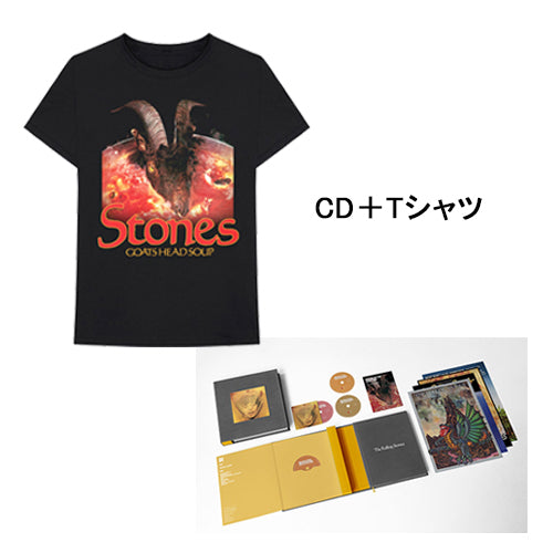 ザ・ローリング・ストーンズ / 山羊の頭のスープ + Goats Head Soup "Goat Head" Tee 黒【スーパー・デラックス・ボックス】【輸入国内仕様】【完全生産限定盤】【CD】【SHM-CD】【+Blu-ray】【+Tシャツ】