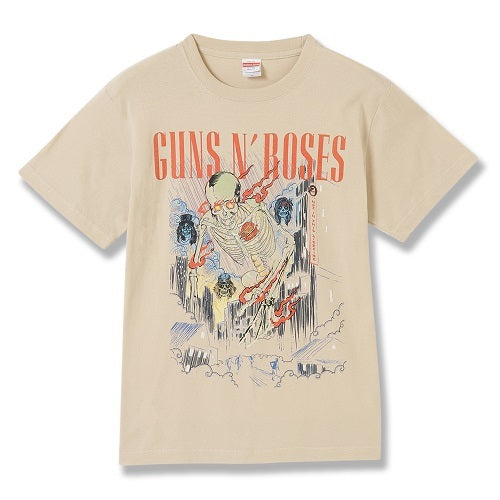 ガンズ・アンド・ローゼズ / Osaka Skelton Tシャツ【Tee/Beige】